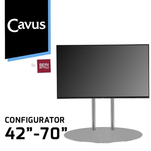 מעמד רצפתי מניקל למסכים מ -42 עד 70 אינץ CAVUS
